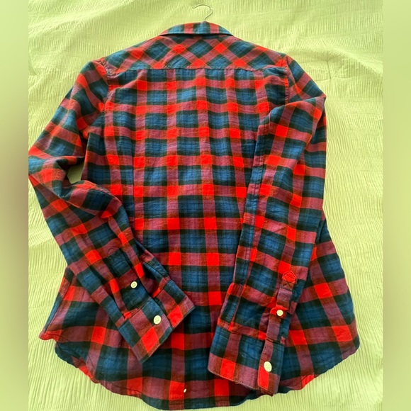 Plaid Button Down Shirt - Red and Blue Size Small - Picture 5 of 5